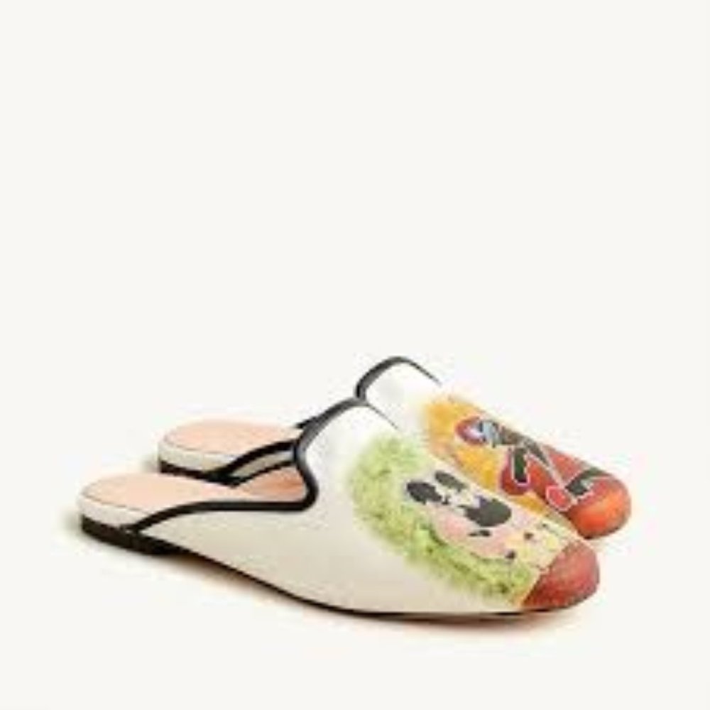 Cassi Namoda x J.Crew limited-edition smoking slipper mules